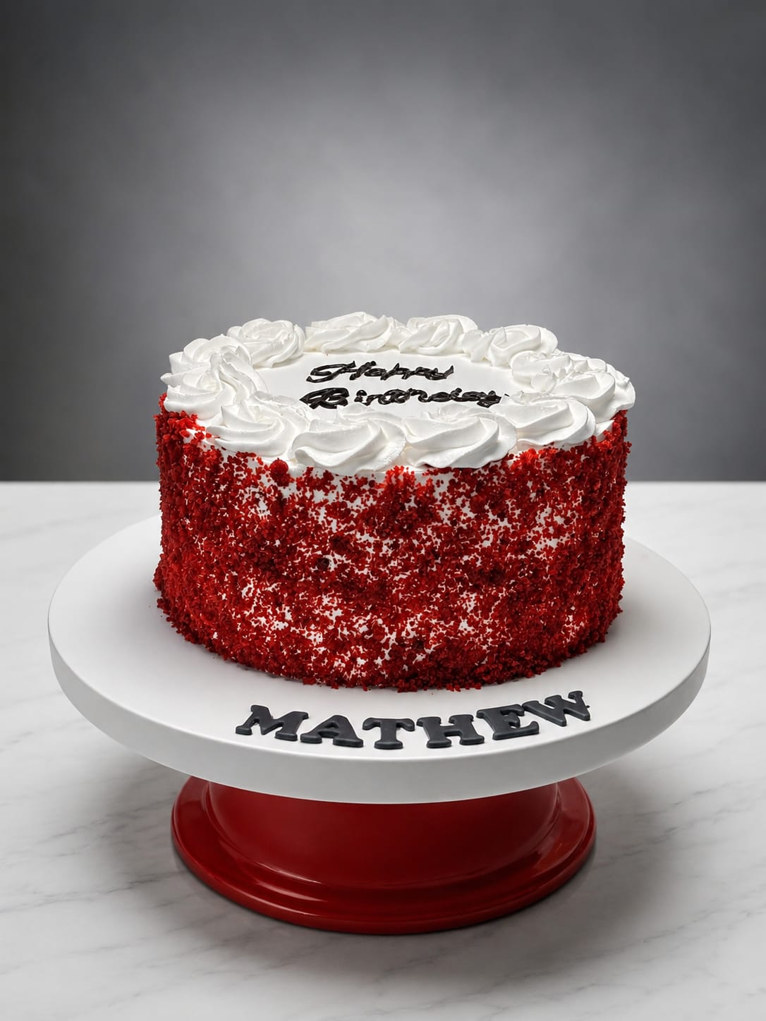 Chocolate cake with rosette buttercream swirls and a chocolate drip finish, a CakeCanva chocolate moist cake design in Bahrain.