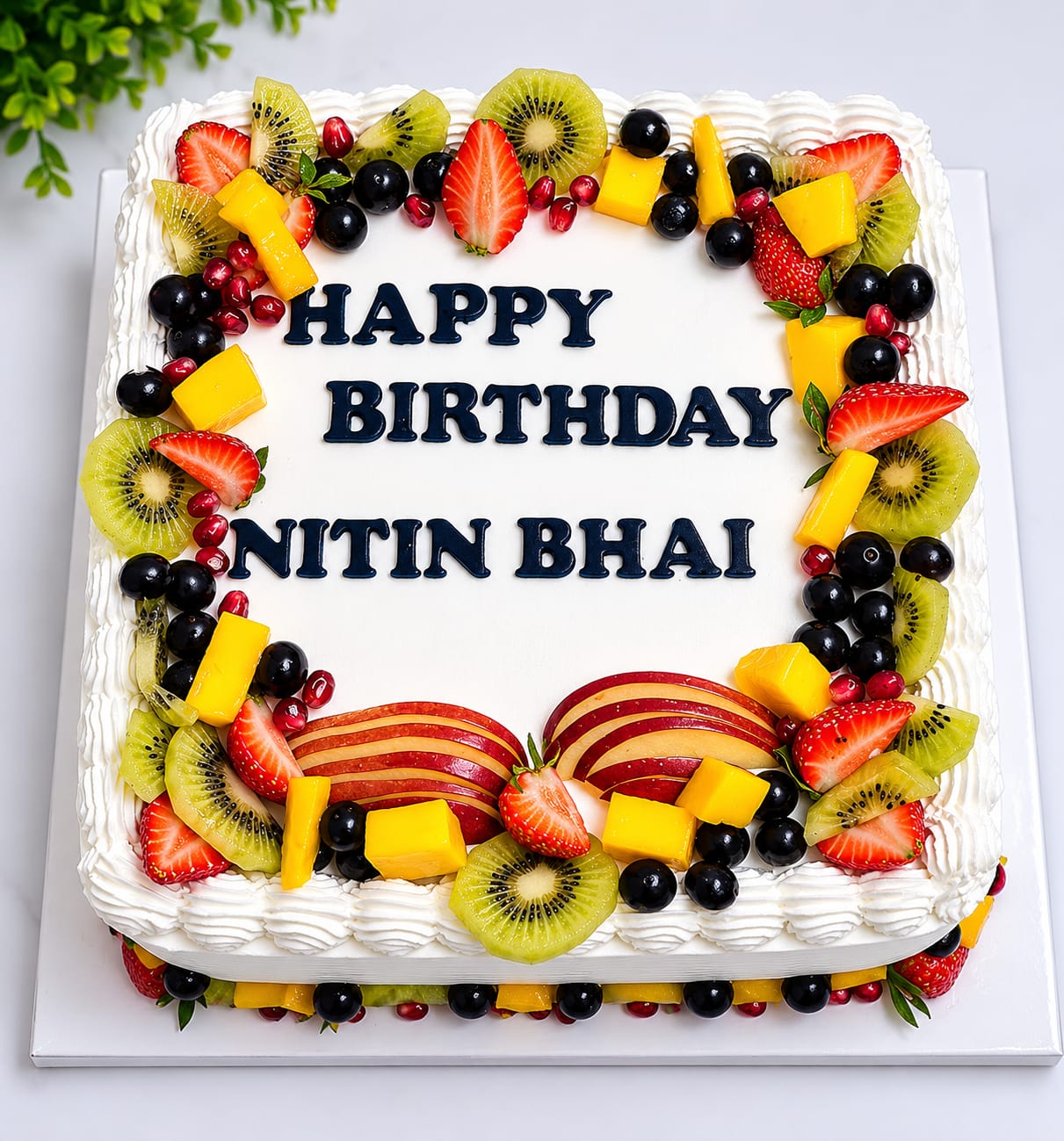 Fresh fruit-forward cake, a CakeCanva Selections bake in Bahrain.